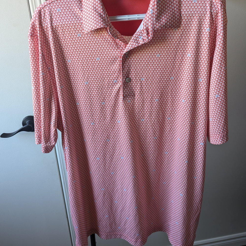 NWOT Greg Norman Men's Patterned Polo Shirt
